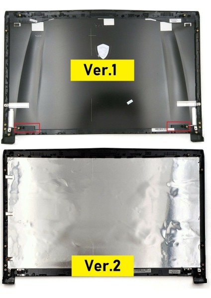 Msı PE72 7RD-697TR LCD Cover Kapak Siyah V2