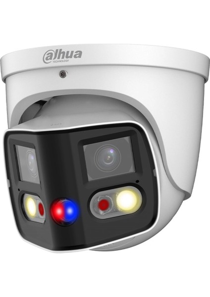 IPC-PDW3849-A180-AS-PV 2 x 4 mp IX 2,8 mm Lens H265+ 25 mt Gece Görüşü IP67 Dahili Mikrofon Tioc Duo Süper Geniş Açı Dome Ip Kamera