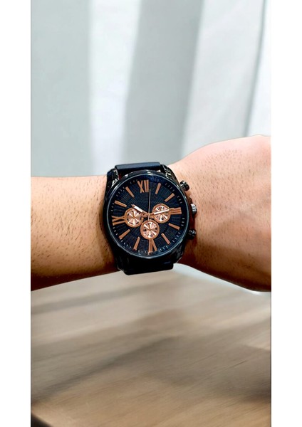 Her Bileğe Ayarlanabilir Şık Çelik Kasa Erkek Kol Saati