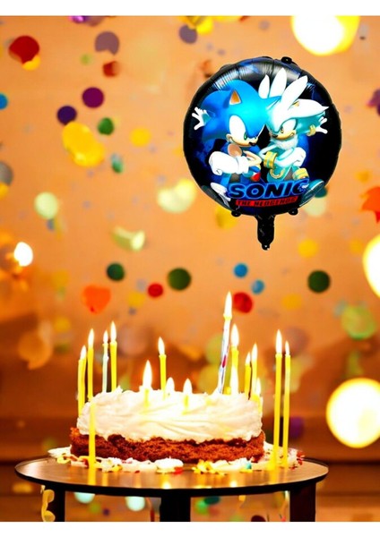 Sonic Temalı Folyo Balon - Doğum Günü Parti ve Eğlenceli Etkinlikler Için