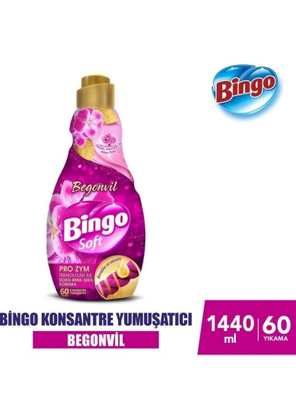 6'lı Karma Bingo Soft Konsantre Çamaşır Yumuşatıcısı