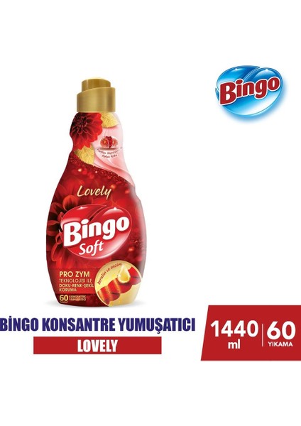 6'lı Karma Bingo Soft Konsantre Çamaşır Yumuşatıcısı