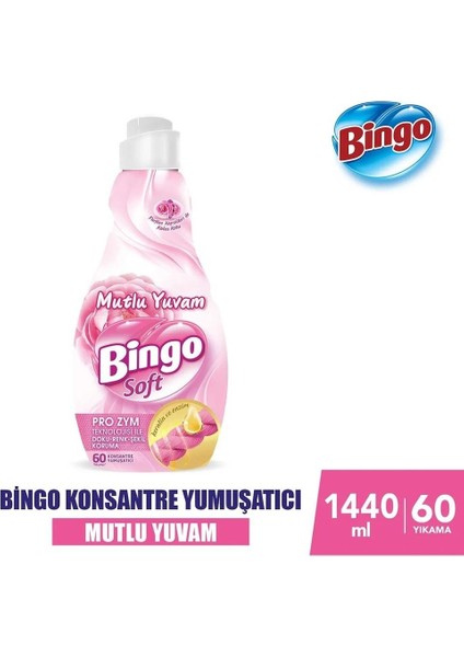 6'lı Karma Bingo Soft Konsantre Çamaşır Yumuşatıcısı