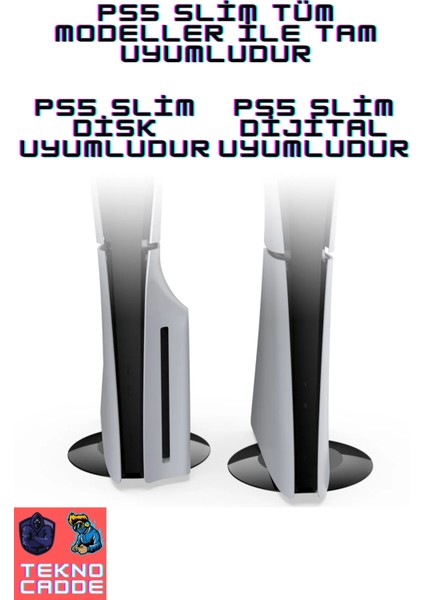 Ps5 Slim Disk Ps5 Slim Dijital Uyumlu Rgb Fan Dikey Stand Hediyeli