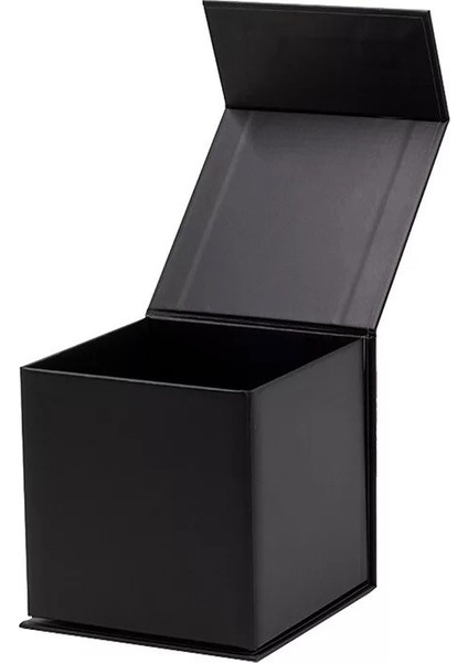 Hediye Kutusu Boş Mıknatıslı Kapak Mat Lamine Siyah indirimleri