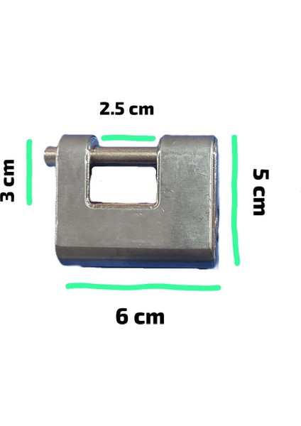 Yassı Milli Asma Kilit 60 mm