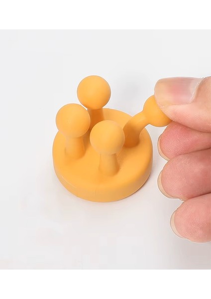 4 Adet Esnek Yapışkanlı Silikon Askı | Tıraş Bıçağı,diş Fırçası,havlular İçin Çok Yönlü Tasarım Askı