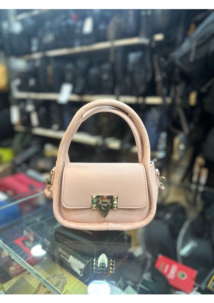 Polo Kadın Soft Deri Mini Gold Kapamalı Çapraz Omuz ve El Çantası fiyatları
