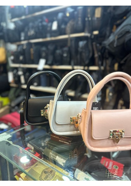 Polo Kadın Soft Deri Mini Gold Kapamalı Çapraz Omuz ve El Çantası fırsatları