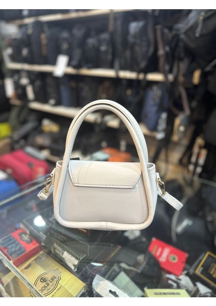 Polo Kadın Soft Deri Mini Gold Kapamalı Çapraz Omuz ve El Çantası fiyatları