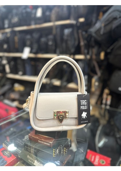 Polo Kadın Soft Deri Mini Gold Kapamalı Çapraz Omuz ve El Çantası fırsatları