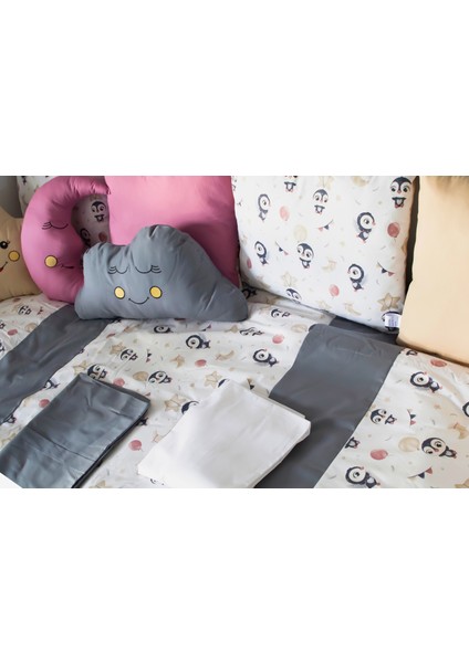 Kista Baby Penguin Montessori Uyku Seti 90X190 - Yastıklı Set