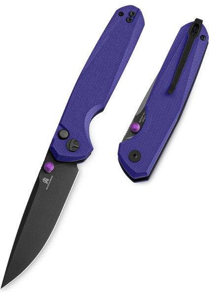 Velıx BMK07F: 3.315" 14C28N Çelik Çakı, G10 Sap, Düğme Kilidi, Flipper