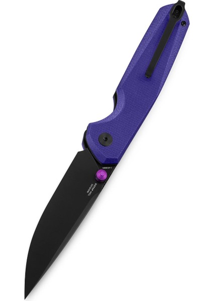 Velıx BMK07F: 3.315" 14C28N Çelik Çakı, G10 Sap, Düğme Kilidi, Flipper