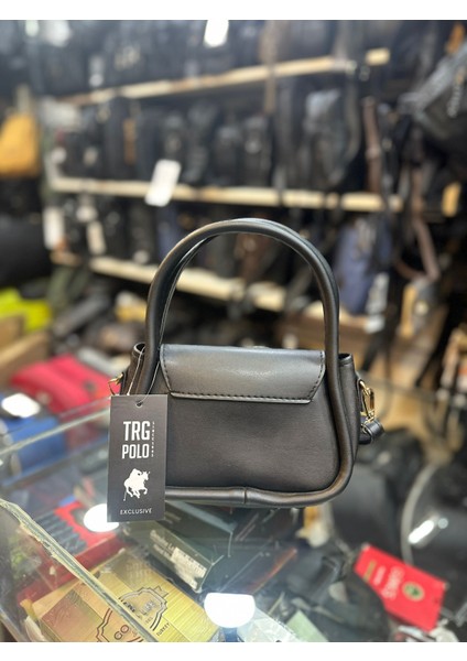 Polo Kadın Soft Deri Mini Gold Kapamalı Çapraz Omuz ve El Çantası fiyatları