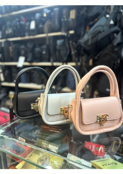 Polo Kadın Soft Deri Mini Gold Kapamalı Çapraz Omuz ve El Çantası fırsatları