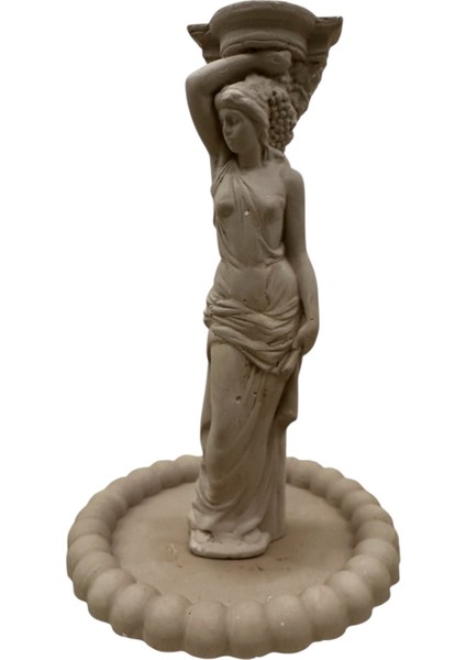 Dekoratif Tabak,kadın Heyke Lbiblo Hediyelik Kahverengi fiyatları