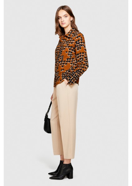 Sisley Desenli Regular Fit Gömlek Kadın Gri Gömlek - 323A5D99LQFF7 fırsatları