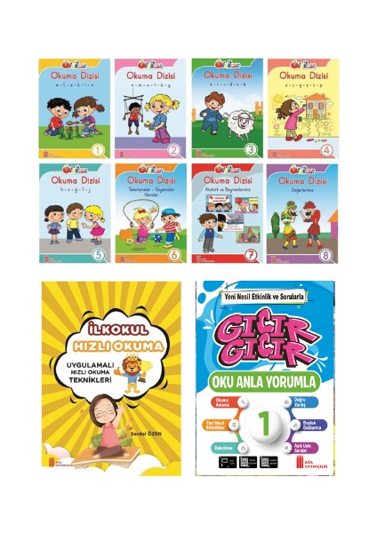 1. Sınıf Ses Gruplarına Göre Ilk Okuma Dizisi + Hızlı Okuma + Oku Anla Cevapla