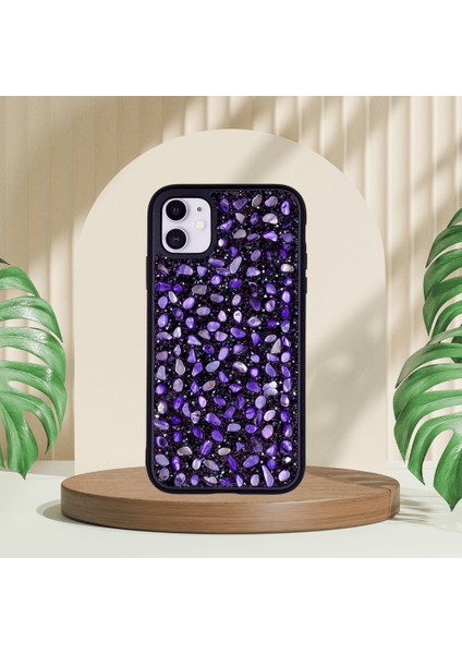 iPhone 11 Mercan Case Deri̇n Mor