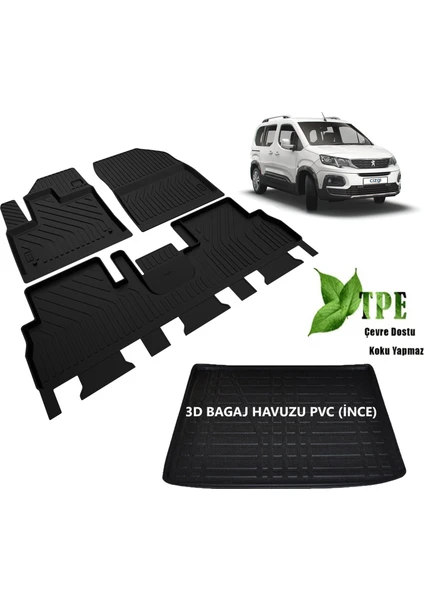 DBC Online Peugeot Rifter Paspas Bagaj Havuzu Set 2019 2020 2021 2022 2023 2024