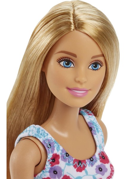 Doll – Beyaz Dress Red & Mor Çiçekler, Sarışın (DVX86)