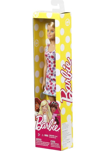 Doll – Beyaz Dress Red & Mor Çiçekler, Sarışın (DVX86)