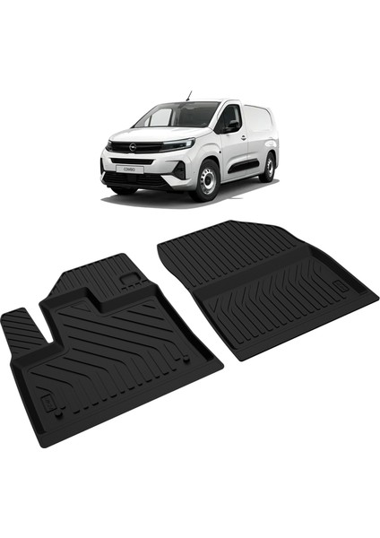 Opel Combo Havuzlu Paspas Ön Iki Parça Siyah 4d 2019 2020 2021 2022 2023 2024