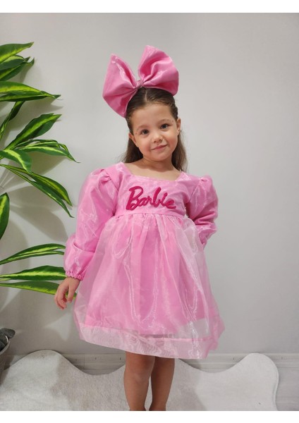 Kız Çocuk Barbie Elbise Çocuk Abiye