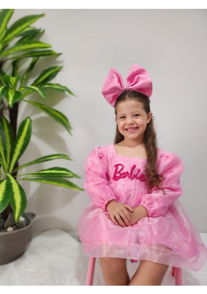 Kız Çocuk Barbie Elbise Çocuk Abiye