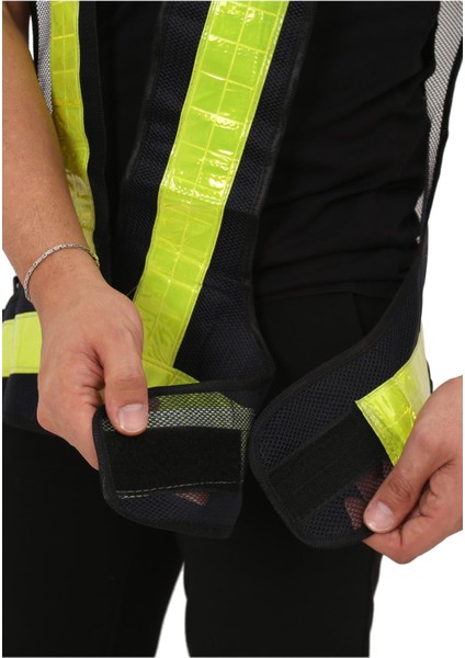 Reflektörlü Yelek Yüksek Görünümlü - Motosiklet, Bisiklet ve Scooter (Yeni Yasaya Uygun) fırsatları