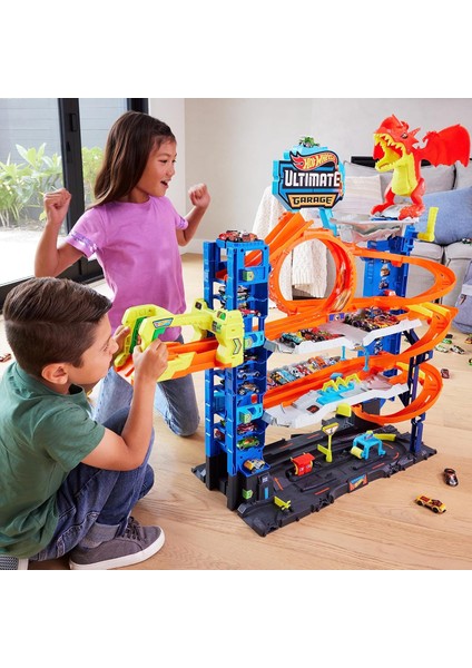 Yeni Ultimate Garaj, 2 Döküm Araba Içeren Oyun Seti, 50'den Fazla 1:64 Ölçekli Araba Için fiyatları