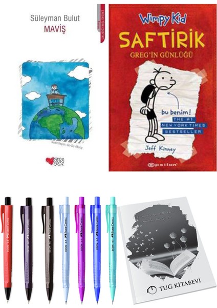 Saftirik 1 Greg'in Günlüğü ve Maviş 2'li Set - Kalem
