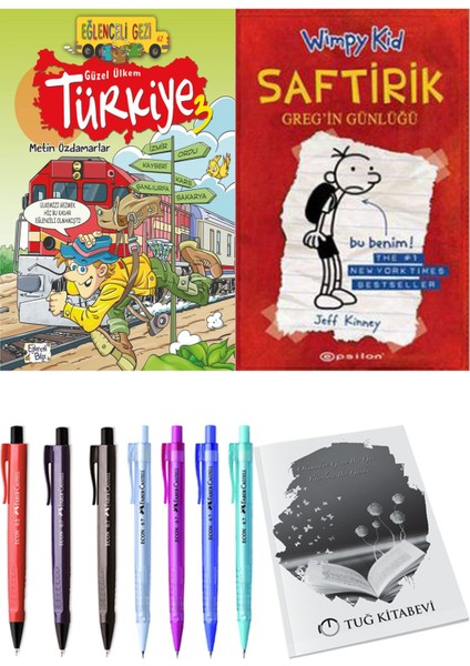 Saftirik 1 Greg'in Günlüğü ve Güzel Ülkem Türkiye 3 2'li Set - Kalem