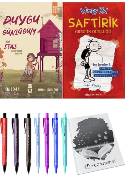 Saftirik 1 Greg'in Günlüğü ve Duygu Günlüğüm Mira Stres Kulübesi'nden Ayrılıyor 2'li Set - Kalem