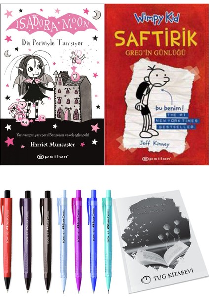 Saftirik 1 Greg'in Günlüğü ve Isadora Moon 13 Diş Perisiyle Tanışıyor 2'li Set - Kalem