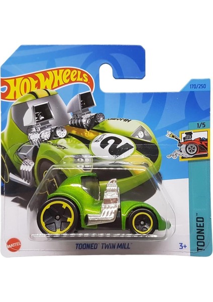 - Tooned Twin Mill - Tooned 1/5 - HKH14 - Short Card - Açık Yeşil Metalik - Mattel 2023 fırsatları