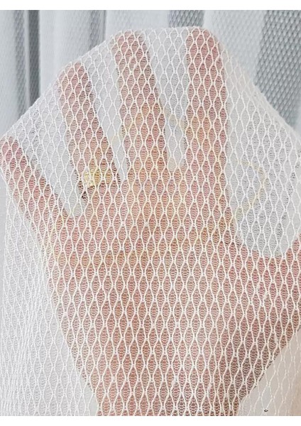 Cartier Italyan Koleksiyon Modern Kırışmaz Tül Perde 1/3 Sık Pile - Ekru fırsatları