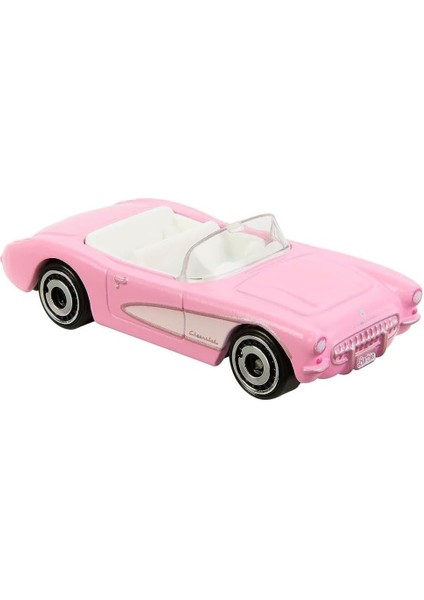 - 1956 Covette - Hw Screentime 9/10 - HKG52 - Short Card - Barbie The Movie - Pembe - Mat