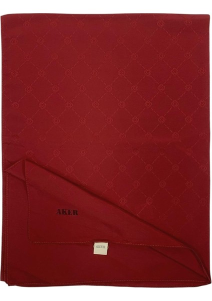 Monogram Şal - Kırmızı 941