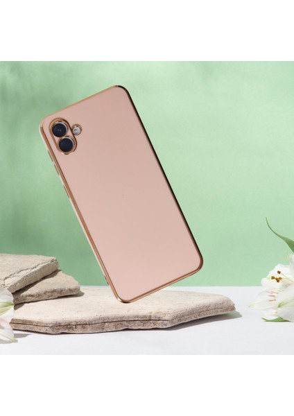 Samsung A04 E Şanzeli̇ze Kilif Rose Gold