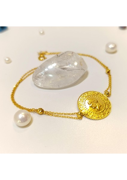 Çeyrekli Altınlı Zincirli Bileklik Altın fiyatları