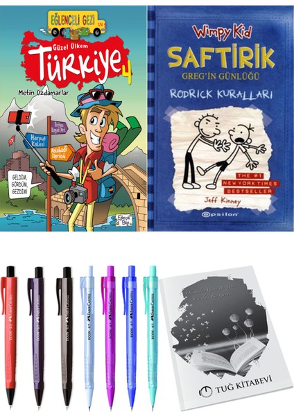 Saftirik 2 Rodrick Kuralları ve Güzel Ülkem Türkiye 4 2'li Set - Kalem