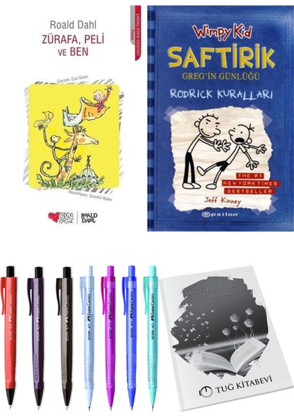 Saftirik 2 Rodrick Kuralları ve Zürafa, Peli ve Ben 2'li Set - Kalem