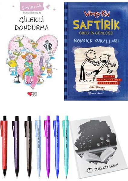 Saftirik 2 Rodrick Kuralları ve Çilekli Dondurma 2'li Set - Kalem