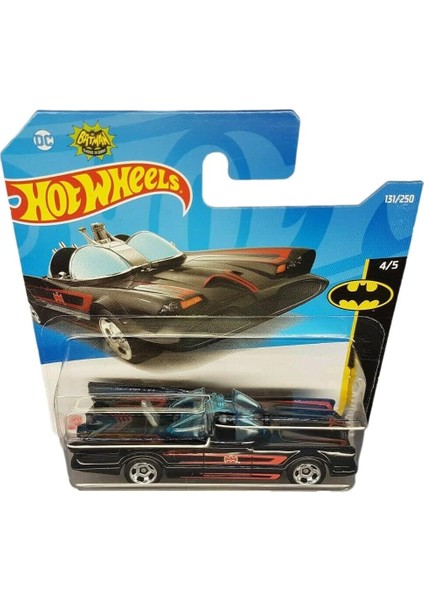 - Tv Serisi Batmobile - Batman 4/5 - HCV64 - Short Card - Dc - Classic Superheroes - Matt fiyatları