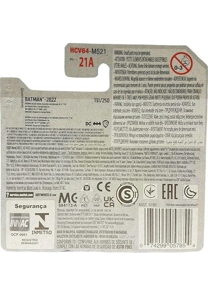 - Tv Serisi Batmobile - Batman 4/5 - HCV64 - Short Card - Dc - Classic Superheroes - Matt modelleri