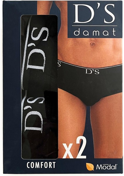 Comfort 2'li Erkek Slip Siyah