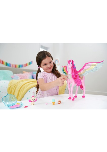 Rosa Pegasus 10 Aksesuarlı Köpek Yavrusu Dahil, Kanatlı At Oyuncağı, Işıklı ve Sesli, Sihir D fiyatları