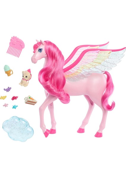 Rosa Pegasus 10 Aksesuarlı Köpek Yavrusu Dahil, Kanatlı At Oyuncağı, Işıklı ve Sesli, Sihir D modelleri
